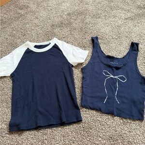 Brandy Melville and Pac Sun shirts